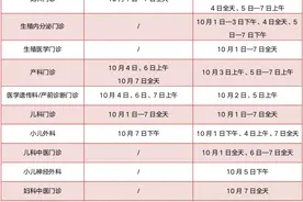 国庆大假期间，成都各医院值班汇总图片