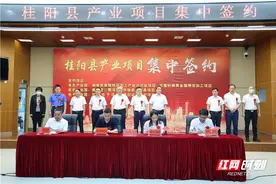 学习贯彻市党代会精神落地见效 桂阳县集中签约6大项目 总投资26亿元图片