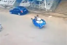 广东湛江一电三轮撞飞10岁女孩后逃逸，伤者父亲：太恶劣了图片