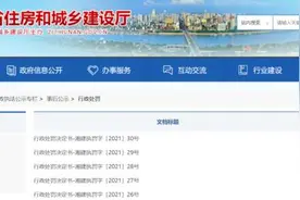 撤销资质，罚款3万，湖南长海科技、湘兆建设等5家企业被住建厅行政处罚图片