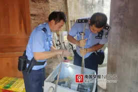 广西一居民洗衣机里，竟藏着1米长的毒蛇！还呲呲吐着舌头……图片