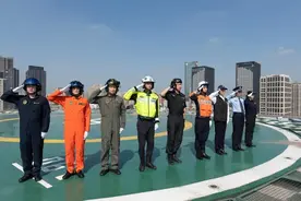 壮志凌云！揭秘上海市公安局警务航空队挂旗巡展的背后图片