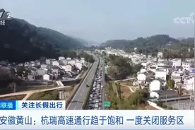 一天4万辆车！该景区一度关闭高速服务区→图片