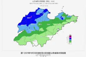 山东暴雨蓝色预警图片