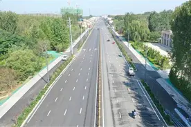 商河至起步区快速路一期工程通车图片