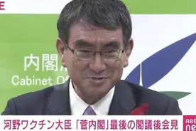 辞职记者会，河野太郎给自己打分：满分100，我120图片