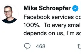 Facebook凌晨全球大面积宕机，首席技术官致歉：服务正陆续恢复图片