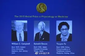 2015年的今天 屠呦呦获得“诺贝尔生理学或医学奖”图片