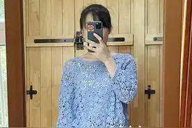 过程超详细！短款绒花九分袖钩针套头衫（有编织图解）图片