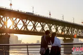 武汉夕阳美如画图片