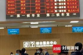 陕西多地暴雨致列车停运高速公路塌方 返程高峰旅客滞留图片