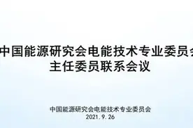 中国能源研究会电能技术专业委员会召开主任委员联系会议图片