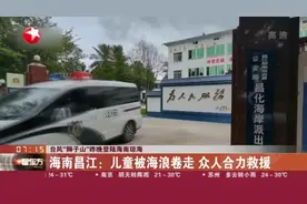 台风“狮子山”昨晚登陆海南琼海：海南昌江——儿童被海浪卷走  众人合力救援