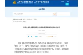 上海26家医院等级评审结果公示！杨浦有两家→图片