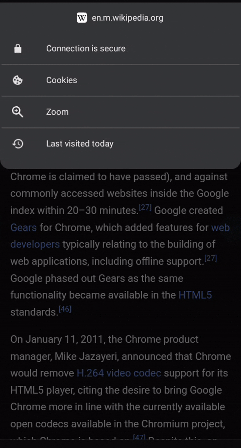 Android版Chrome浏览器将新增页面缩放功能图片