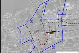 南京神农路—恒竞路过绕城公路通道工程封闭施工，交警提醒绕行图片