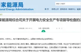 国家能源局：开展电力安全生产专项督导检查图片