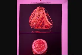 CBA上赛季总冠军戒指图样：红色+金色搭配 红宝石衬托图片