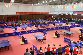 张继科、丁宁来了！全国职工乒乓球大赛开赛图片