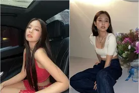 Jennie大尺度解放「三角形布料」遮胸 中空透视装辣翻网友图片