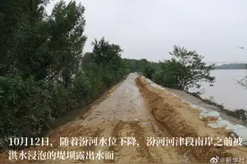 汾河下游水位持续下降图片