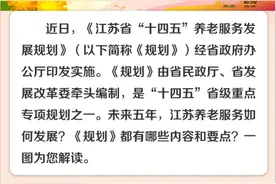 让1850万老年人的获得感成色更足！《江苏省“十四五”养老服务发展规划》发布图片