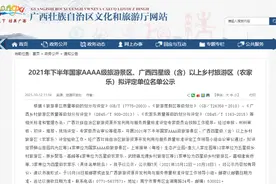 广西新增一批4A级景区、星级乡村旅游区，防城港这两个景区上榜→图片