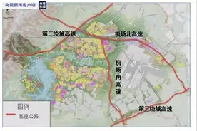 四川成都天府国际机场高速公路南线已建成完工 即将通车图片