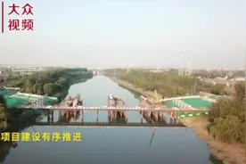 奥体中路跨小清河桥梁工程有序推进图片