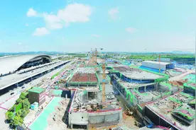 空铁联运将实现“无缝换乘”！探访南宁国际空港综合交通枢纽工程图片