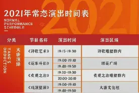 大唐不夜城最新常态化演出时刻表图片