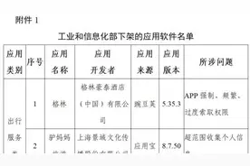 工信部下架96款侵害用户权益App，涉及驴妈妈旅游、喜茶GO等