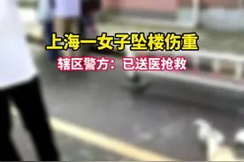 上海一女子坠楼伤重，辖区警方：已送医抢救图片