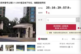 时隔1年半，杭州豪宅武林壹号再度上架法拍房，700方价值近亿的顶跃1元起拍图片