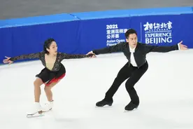 总教练赵宏博：选手稍有紧张，冬奥模拟赛检阅中国花滑备战图片