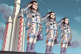 手绘海报：集结！向着星辰大海图片