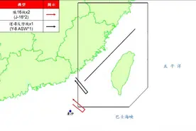解放军3架次军机再次飞越台湾岛“西南空域”图片