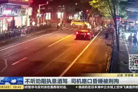 不听劝阻执意酒驾  司机路口昏睡被刑拘视频封面
