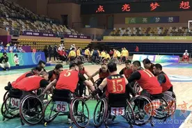 陕西男子轮椅篮球队突破历史最好成绩 丁海全场最高35分图片