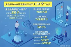 少跑腿快办事 江苏92.5%的政务服务事项网上可办图片
