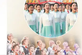 合唱，把歌唱在一起，将心聚到一起图片