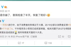 双11预售之夜“淘宝崩了”，阿里回应图片