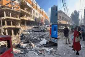 辽宁沈阳一饭店爆炸已致1死33伤，25辆消防车出动救援图片