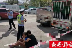 痛心！海口一女子骑电动车撞上小货车，不幸身亡图片