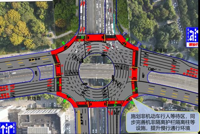 武汉大东门环岛路口优化方案发布，交管部门向社会征求意见