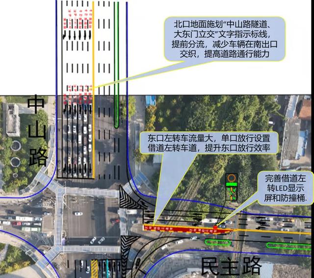 武汉大东门环岛路口优化方案发布，交管部门向社会征求意见