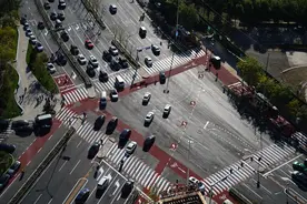 望京超大异形路口完成改造，过街距离缩短三成图片