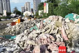问政海南 | 海口碧海大道有人偷倒建筑垃圾 执法单位：顶格处罚图片