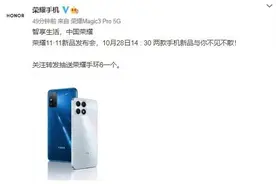 猝不及防！荣耀还有2款新机 10月28日发布为双11而来图片