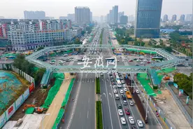 “合肥第一桥”明珠广场人行天桥主桥即将拆除！现场已封闭图片